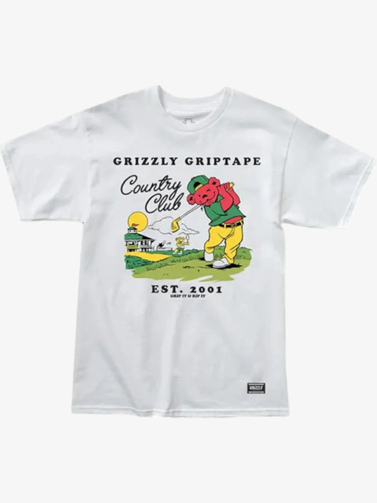 Remera Grizzly Back Nine Blanco