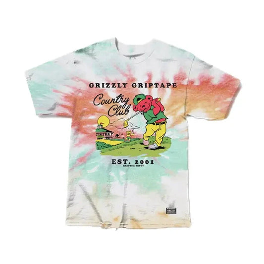 Remera Grizzly Back Nine Tie Dye Blanco - Indy