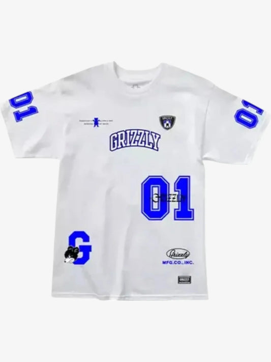 Remera Grizzly Third Down Blanco