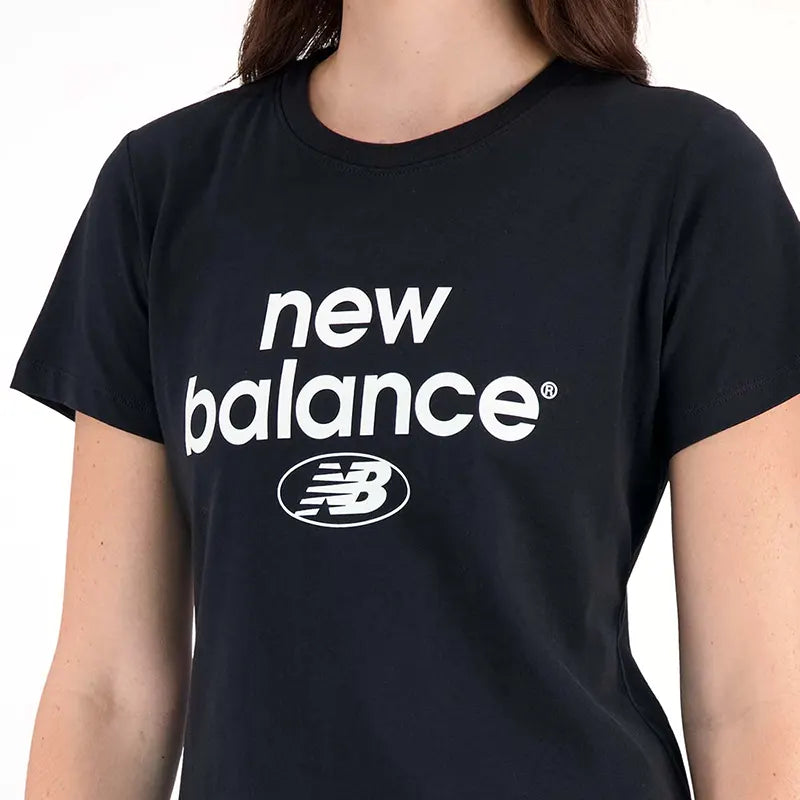 Remera New Balance Essentials Reimagined Mujer Negro - Indy