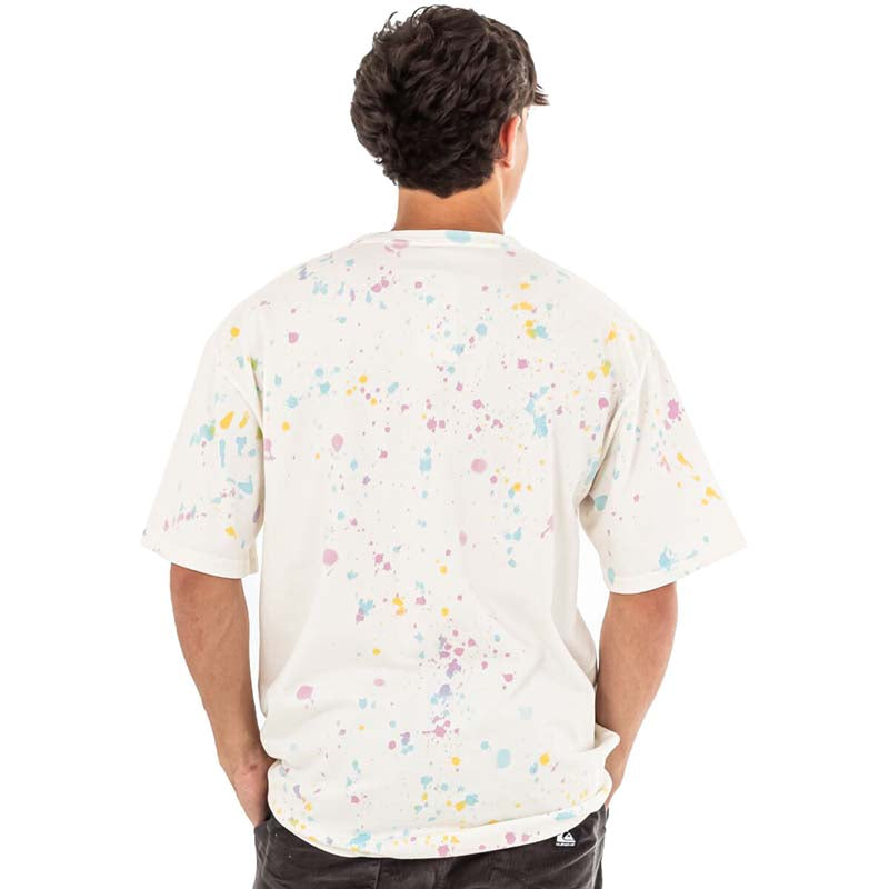 Remera Quiksilver Cosmic Clouds Mtd Blanco Print - Indy