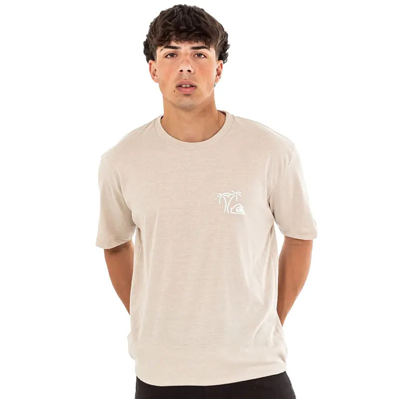 Remera Quiksilver Surf & Turf Vig Beige - Indy