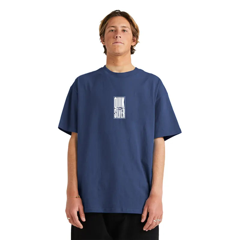 Remera Quiksilver Tall Stack STN Azul - Indy