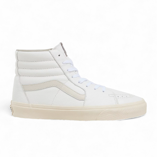 Zapatillas Vans Sk8 Hi Leather Crudo Blanco