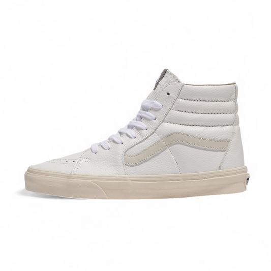 Zapatillas Vans Sk8 Hi Leather Crudo Blanco