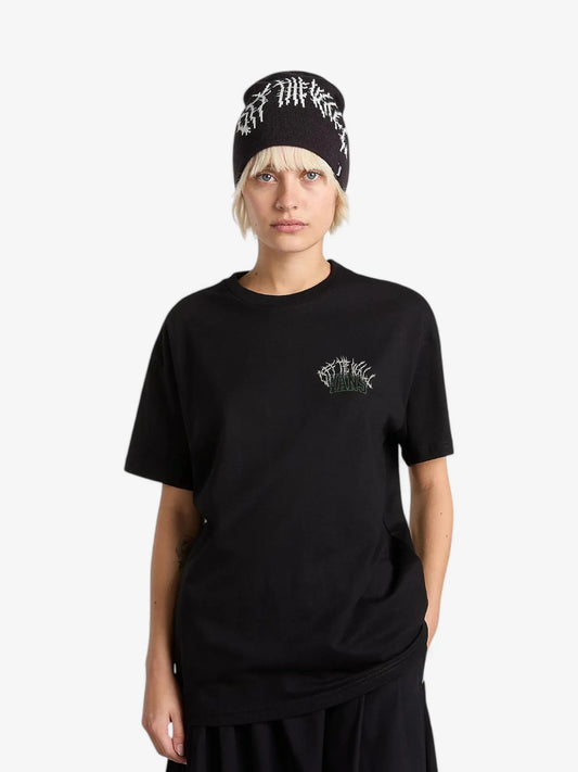 Remera Mujer Vans Metal University Oversized SS Negro