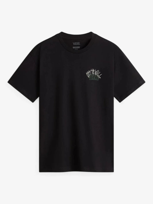 Remera Mujer Vans Metal University Oversized SS Negro