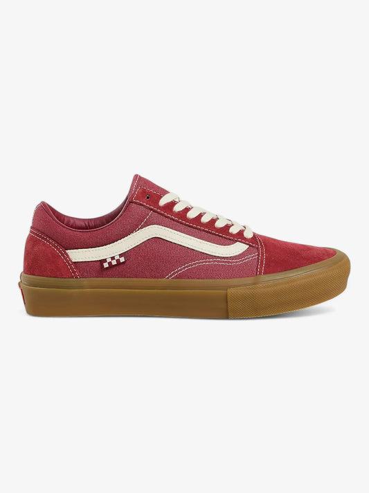 Zapatillas Vans Skate Old Skool Rojo Marrón