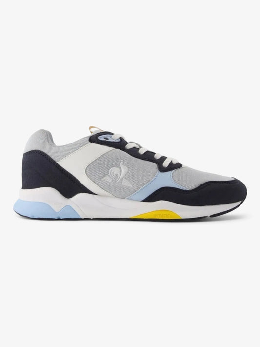 Zapatillas Le Coq Sportif Lcs R500 Gris Amarillo Celeste Azul