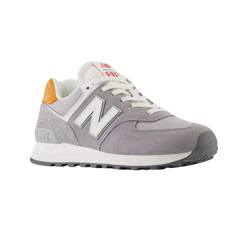 Zapatillas New Balance 574 Mujer Gris Naranja - Indy