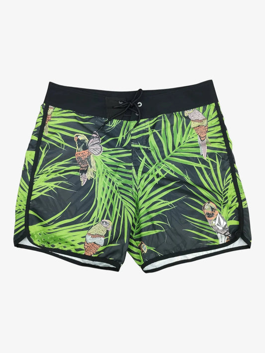 Malla Volcom Grid Parrot Verde - Indy