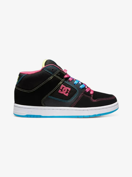 Zapatillas DC Mujer Manteca 4 Mid Negro Multicolor