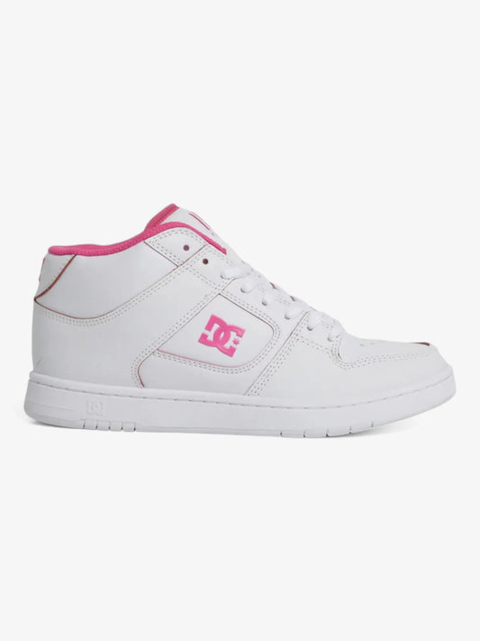 Zapatillas Dc Manteca 4 Mid Mujer Blanco Fucsia