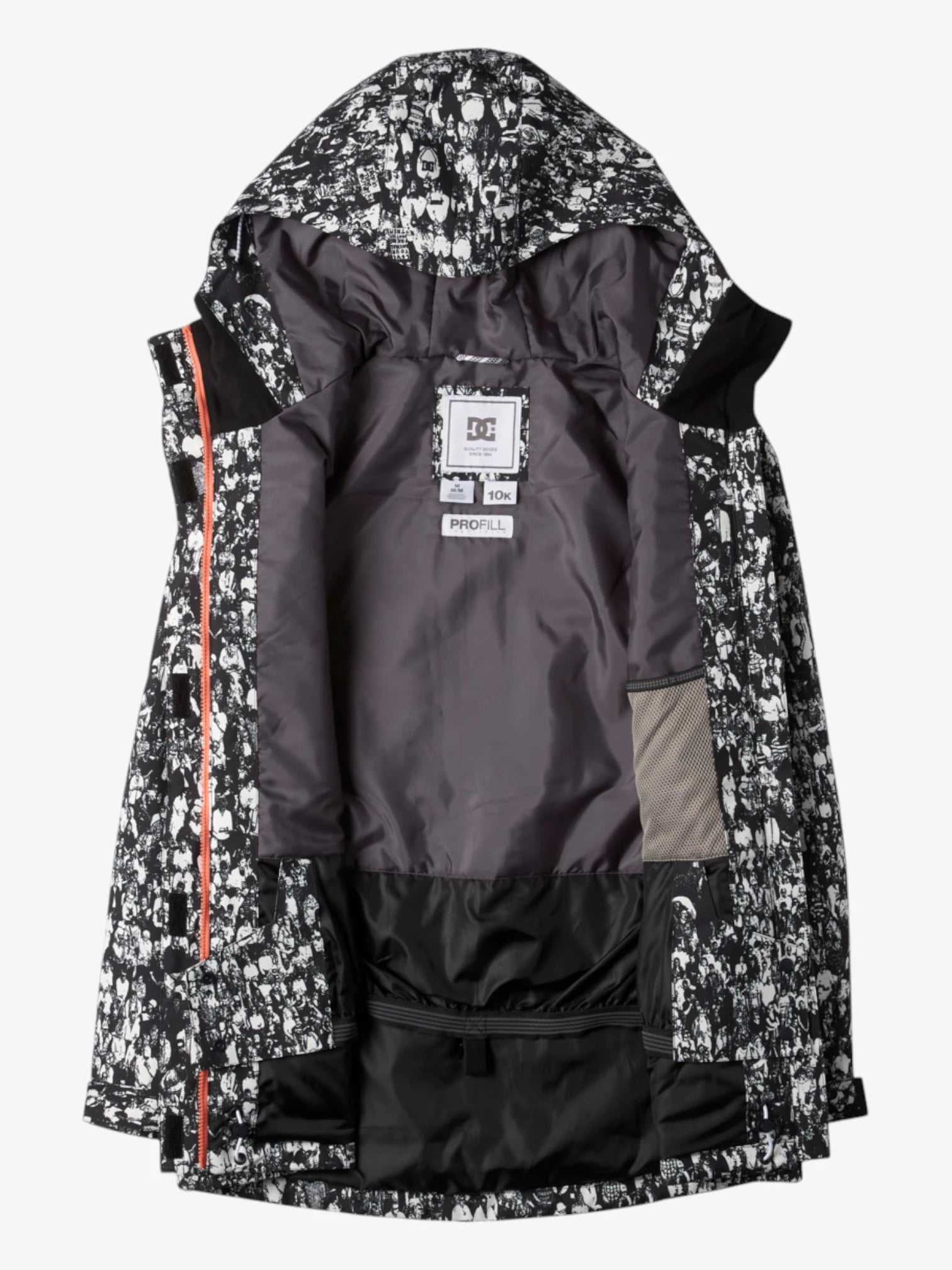 Campera DC Mujer Snow Cruiser Negro Blanco Print- Indy