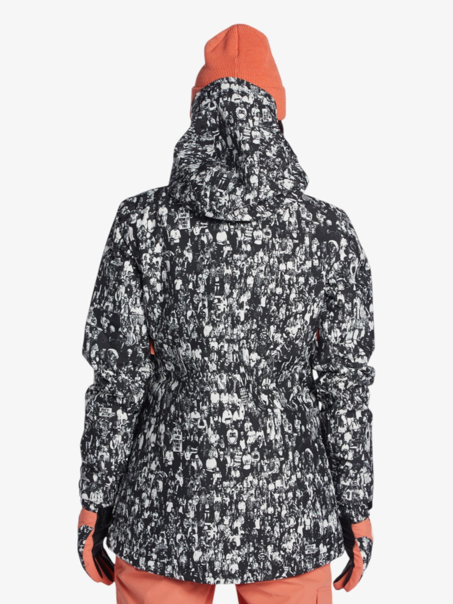 Campera DC Mujer Snow Cruiser Negro Blanco Print- Indy