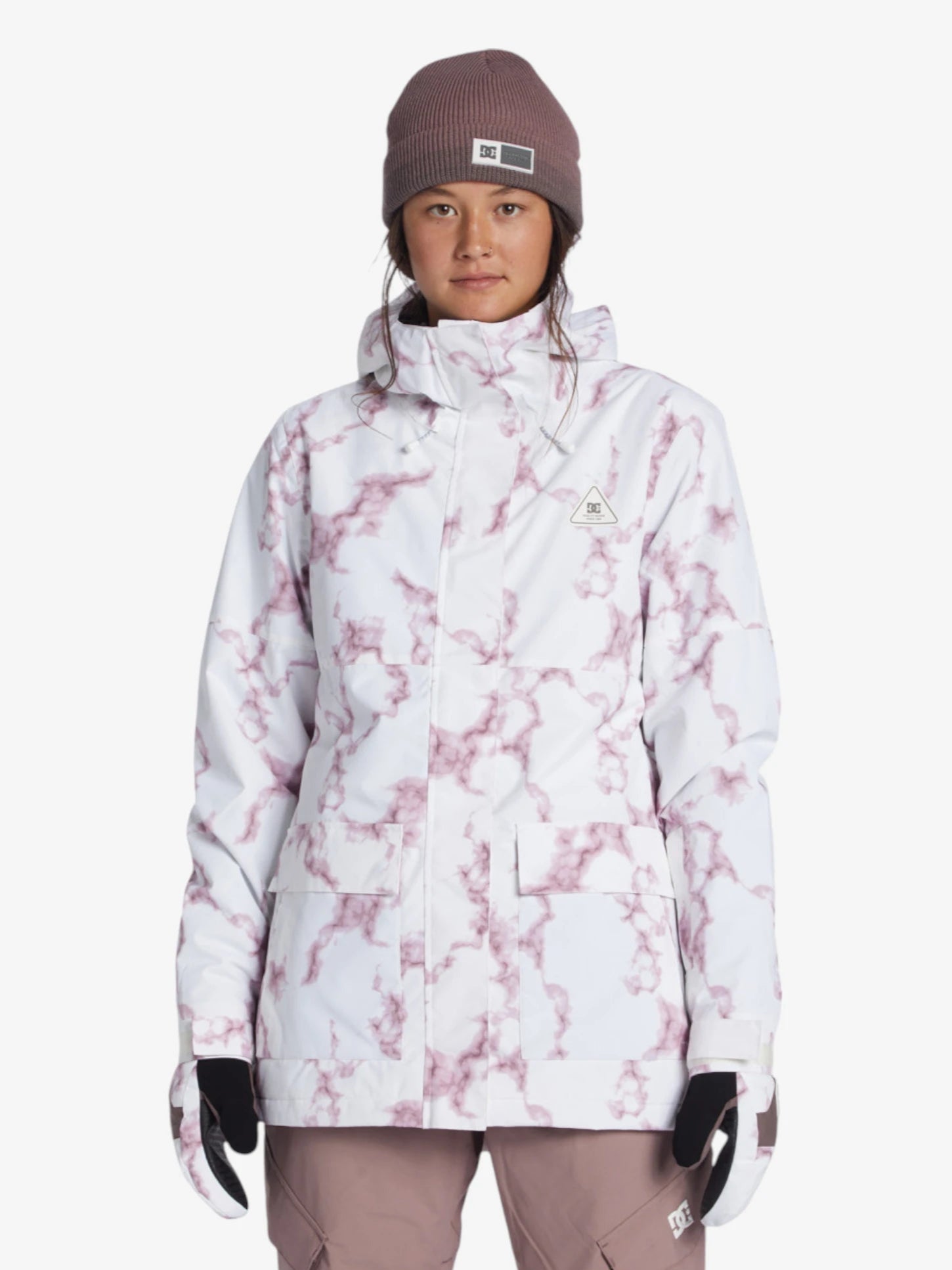 Campera DC Mujer Snow Cruiser Blanco Rosa - Indy