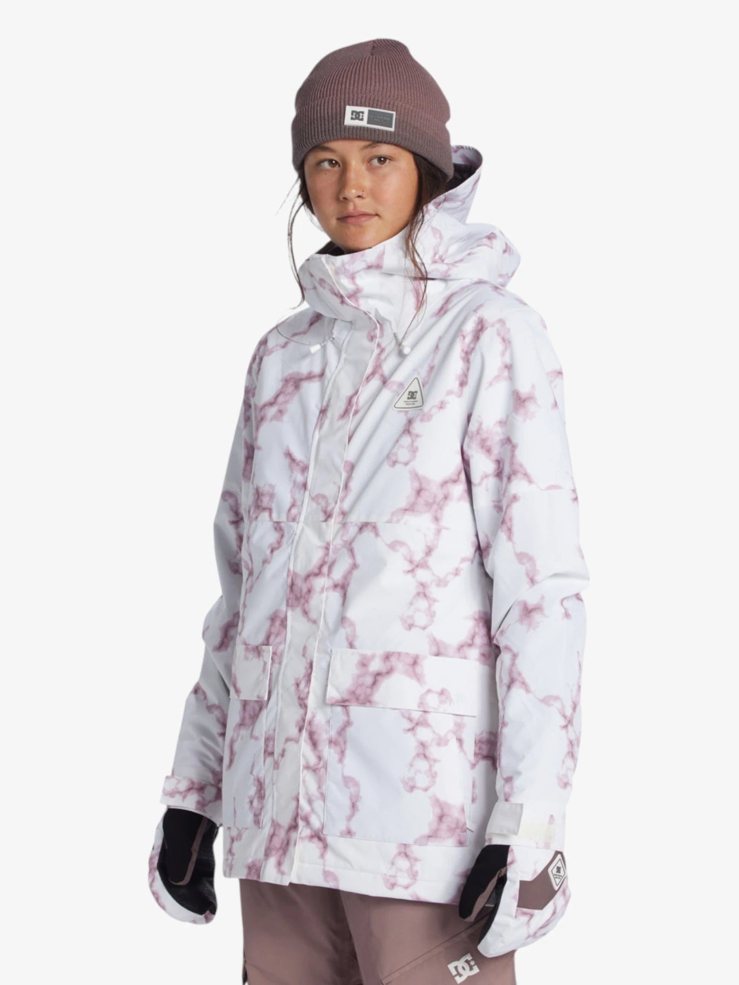 Campera DC Mujer Snow Cruiser Blanco Rosa - Indy