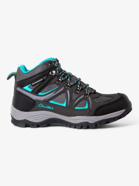 Botas Alaska Jade Waterproof Trekking Mujer Gris Verde