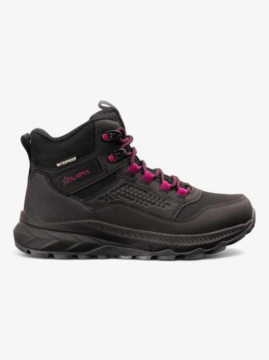 Botas Alaska Jawar Mujer Trekking Negro Rosa