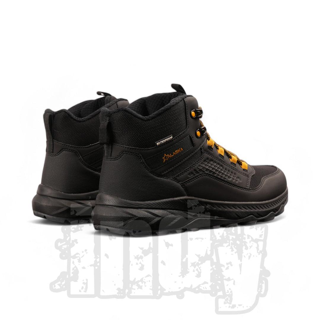 Botas Alaska Jawar Trekking Negro Mostaza - Indy