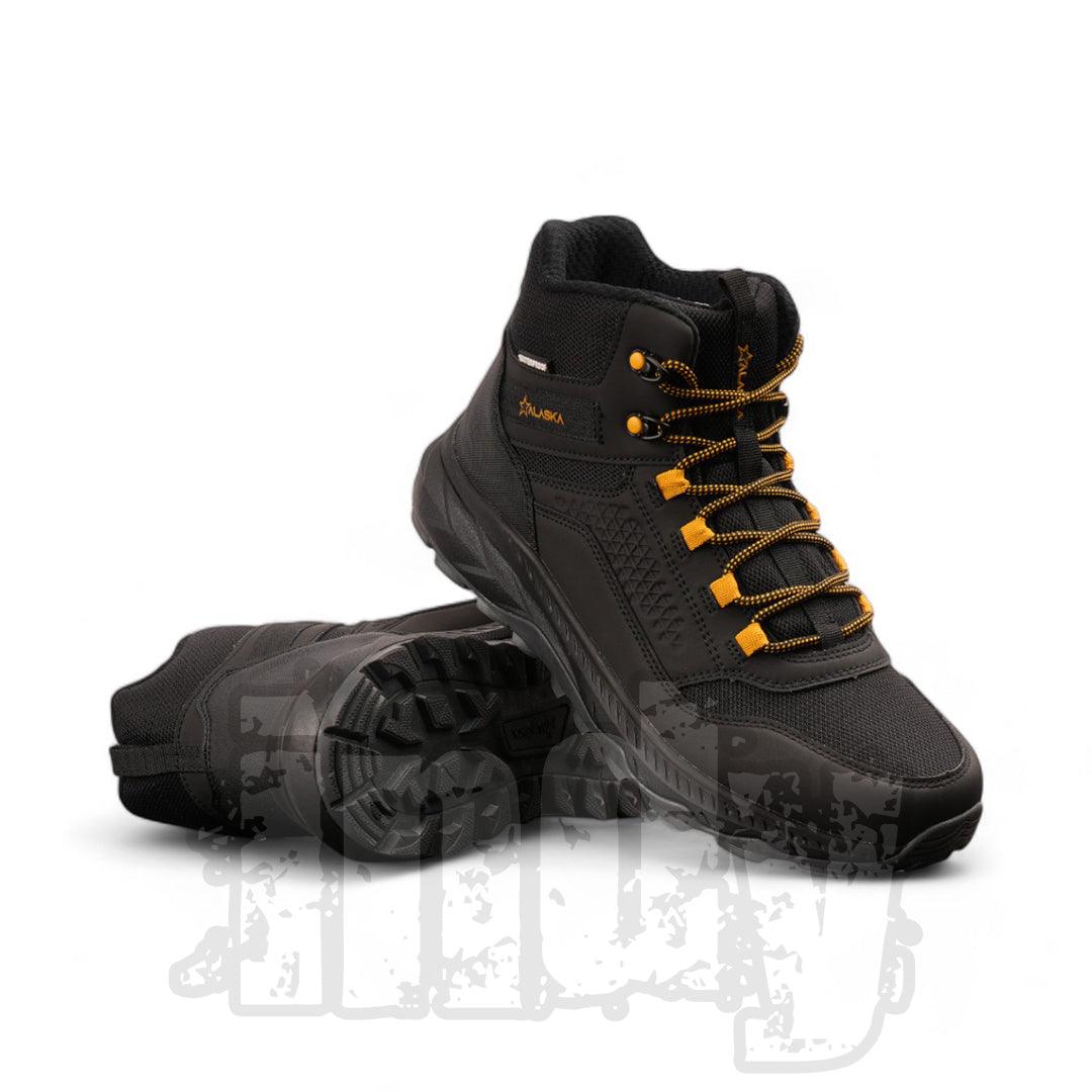 Botas Alaska Jawar Trekking Negro Mostaza - Indy