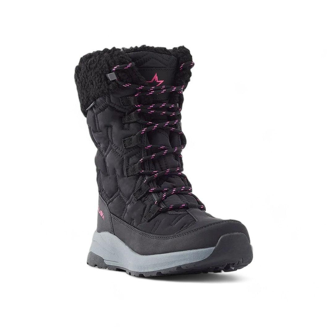 Botas Alaska Onix Mujer Negro Fucsia - Indy