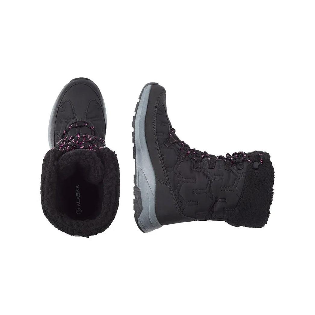 Botas Alaska Onix Mujer Negro Fucsia - Indy