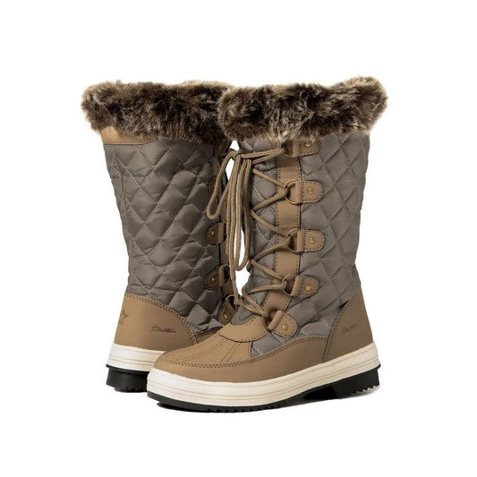 Botas Alaska Zafiro Impermeables Mujer Beige Marron - Indy