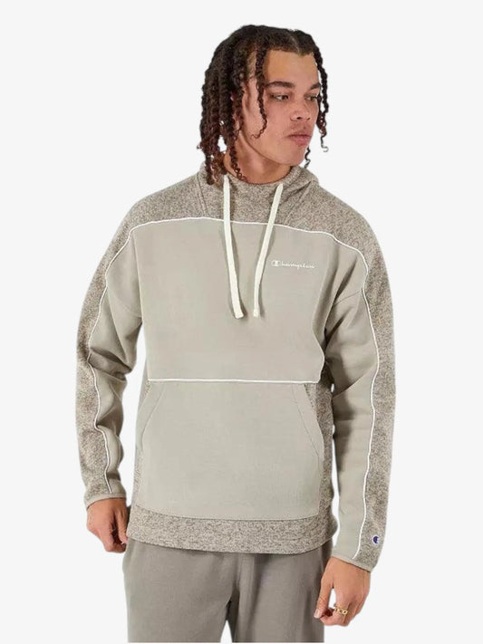 Buzo Champion Sweater knit Fleece hood Beige