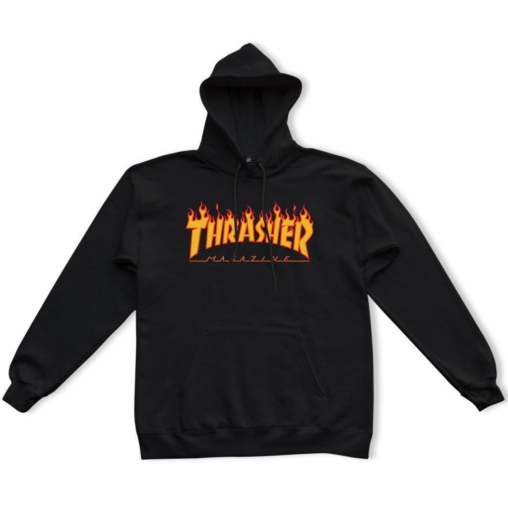 Buzo Thrasher Flame Mujer Negro