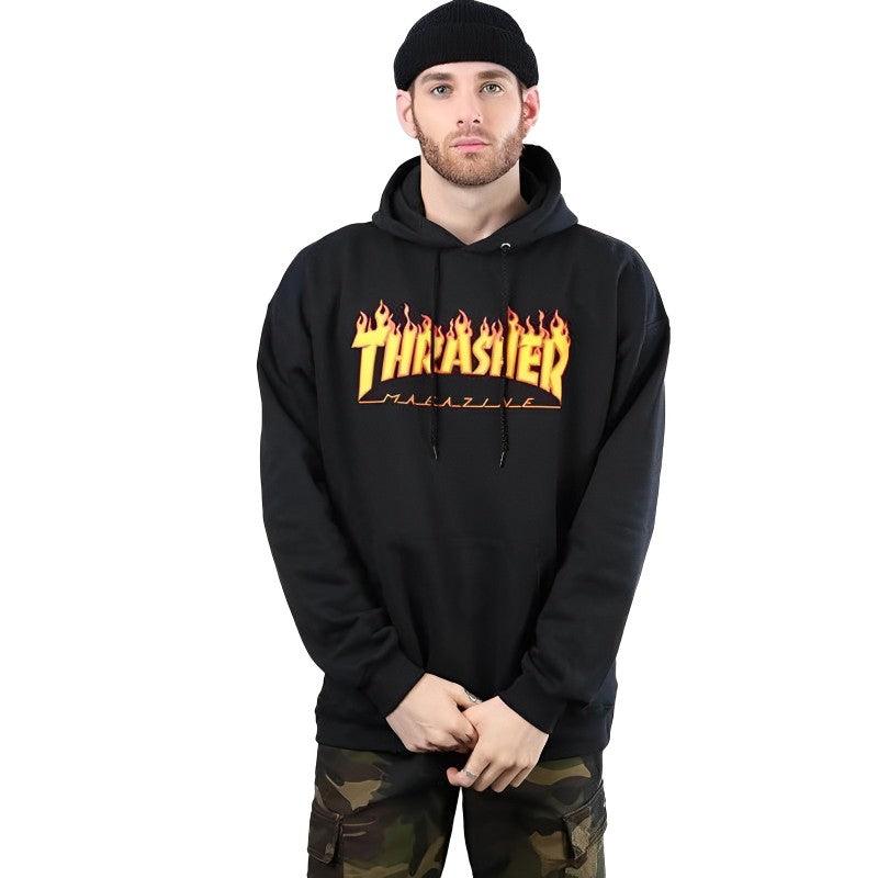 Buzo Thrasher Flame Negro - Indy