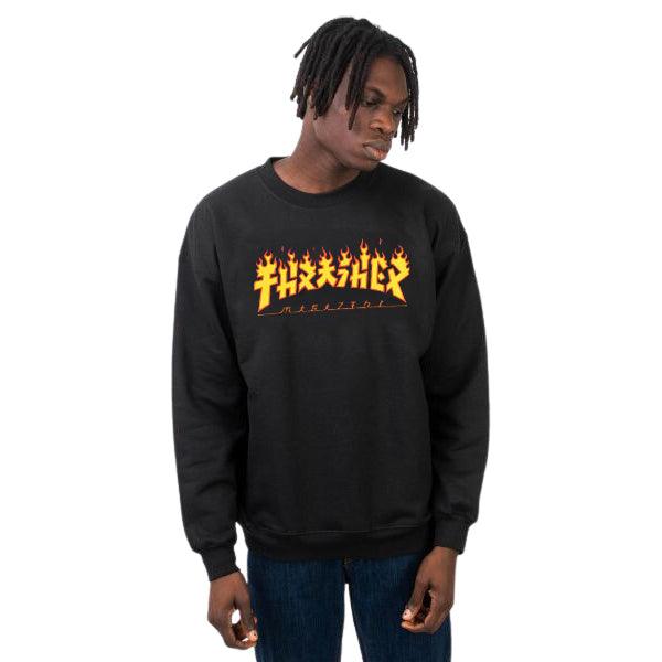 Buzo Thrasher Godzilla Flame Crew Negro - Indy