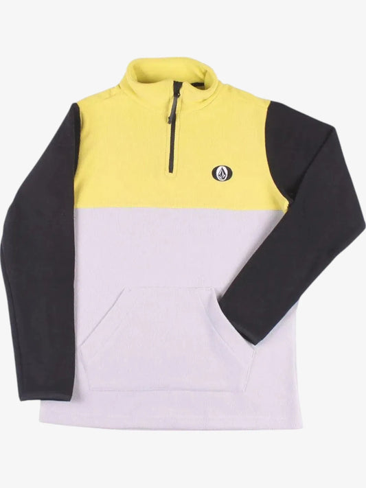 Buzo Volcom Po Zip Stone Niño Beige Amarillo