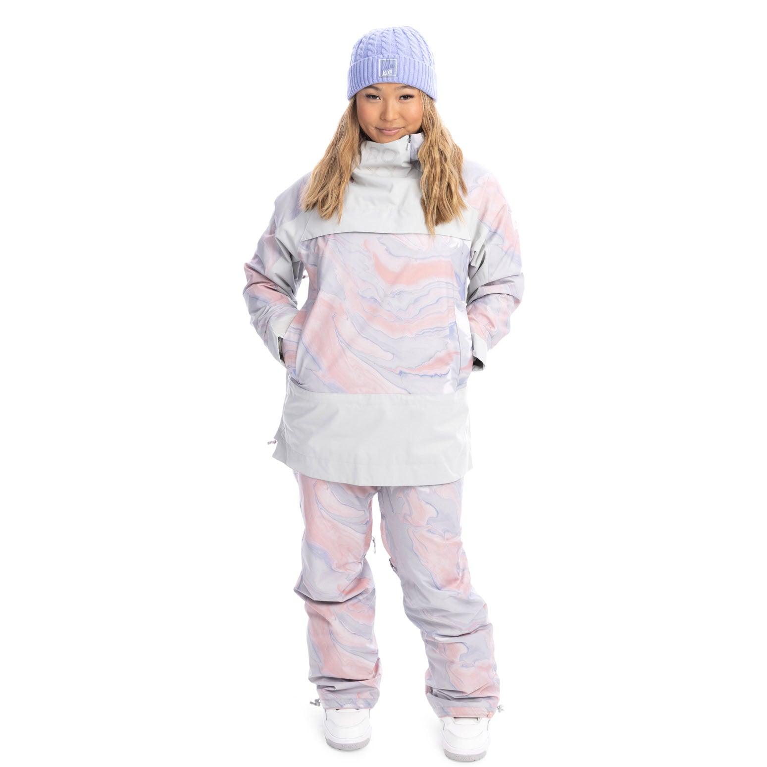 Campera Anorak Snow Roxy Chloe Kim Overhead Lila Pastel - Indy