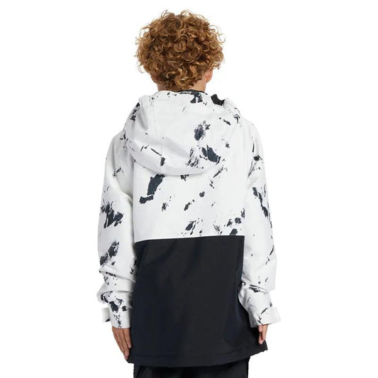 Campera Dc Snow Basis Print Niño Blanco Negro - Indy