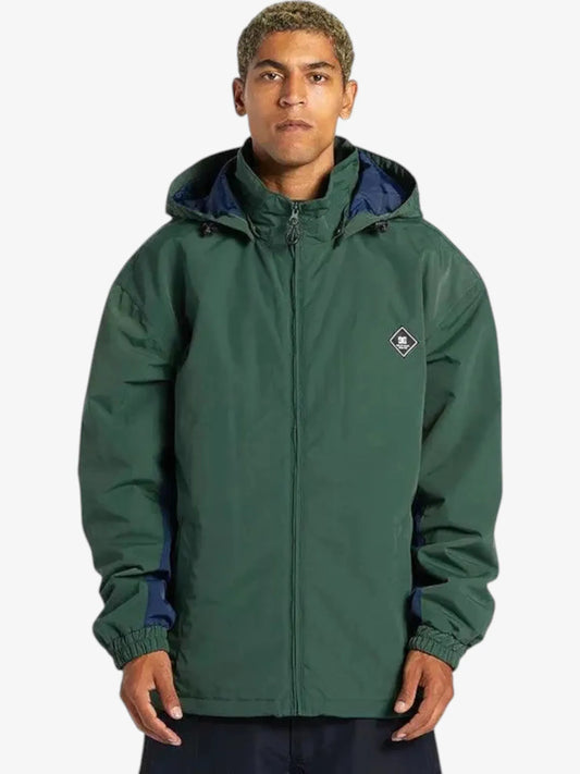 Campera Dc Snow Vista Verde Azul