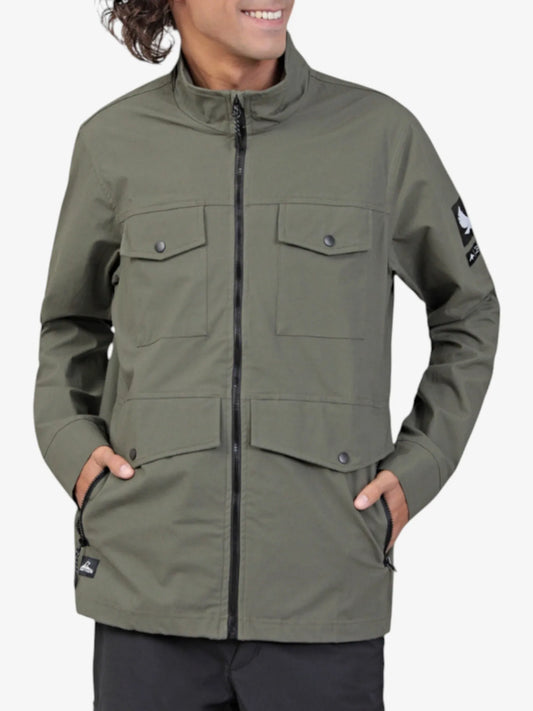 Campera Montagne Vitreo Verde Militar