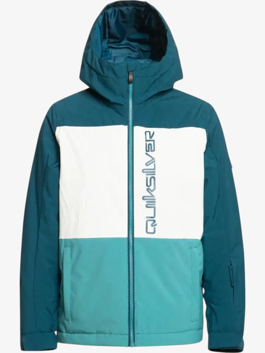 Campera Niño Snow Quiksilver Side Hit Niño Azul Blanco