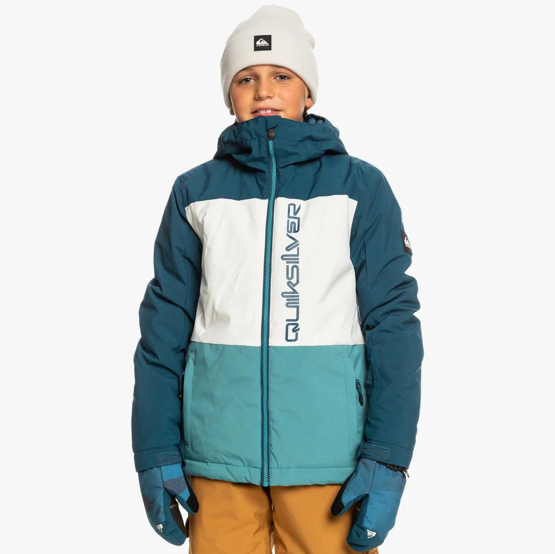 Campera Niño Snow Quiksilver Side Hit Niño Azul Blanco - Indy