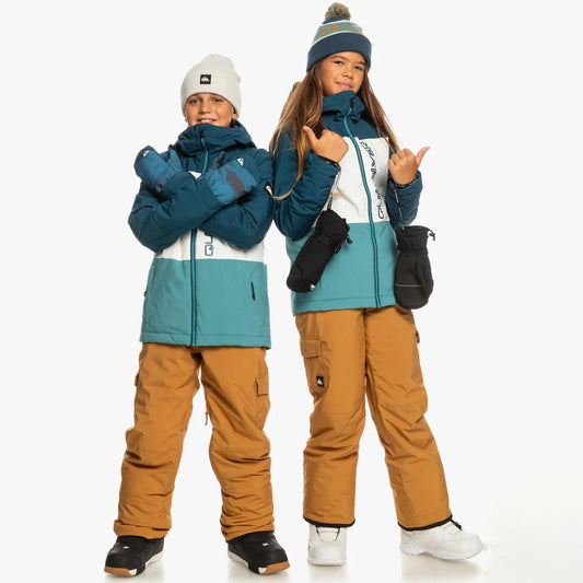 Campera Niño Snow Quiksilver Side Hit Niño Azul Blanco - Indy