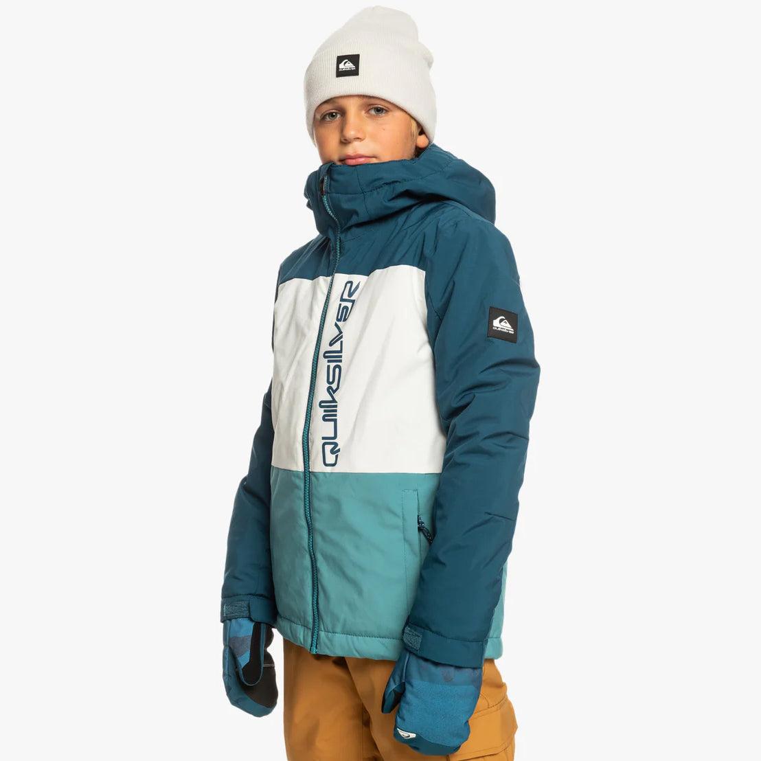 Campera Niño Snow Quiksilver Side Hit Niño Azul Blanco - Indy