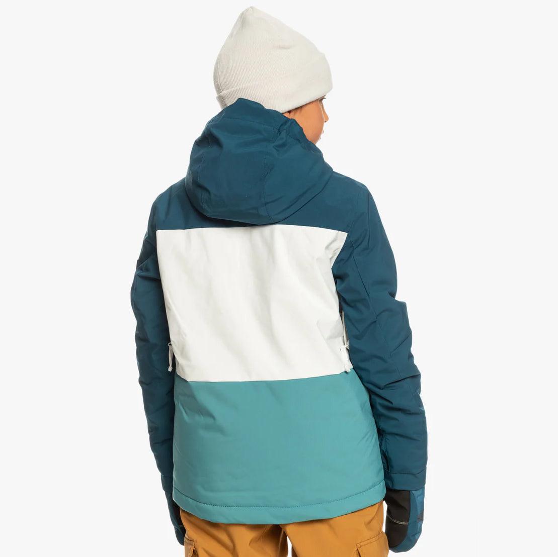 Campera Niño Snow Quiksilver Side Hit Niño Azul Blanco - Indy