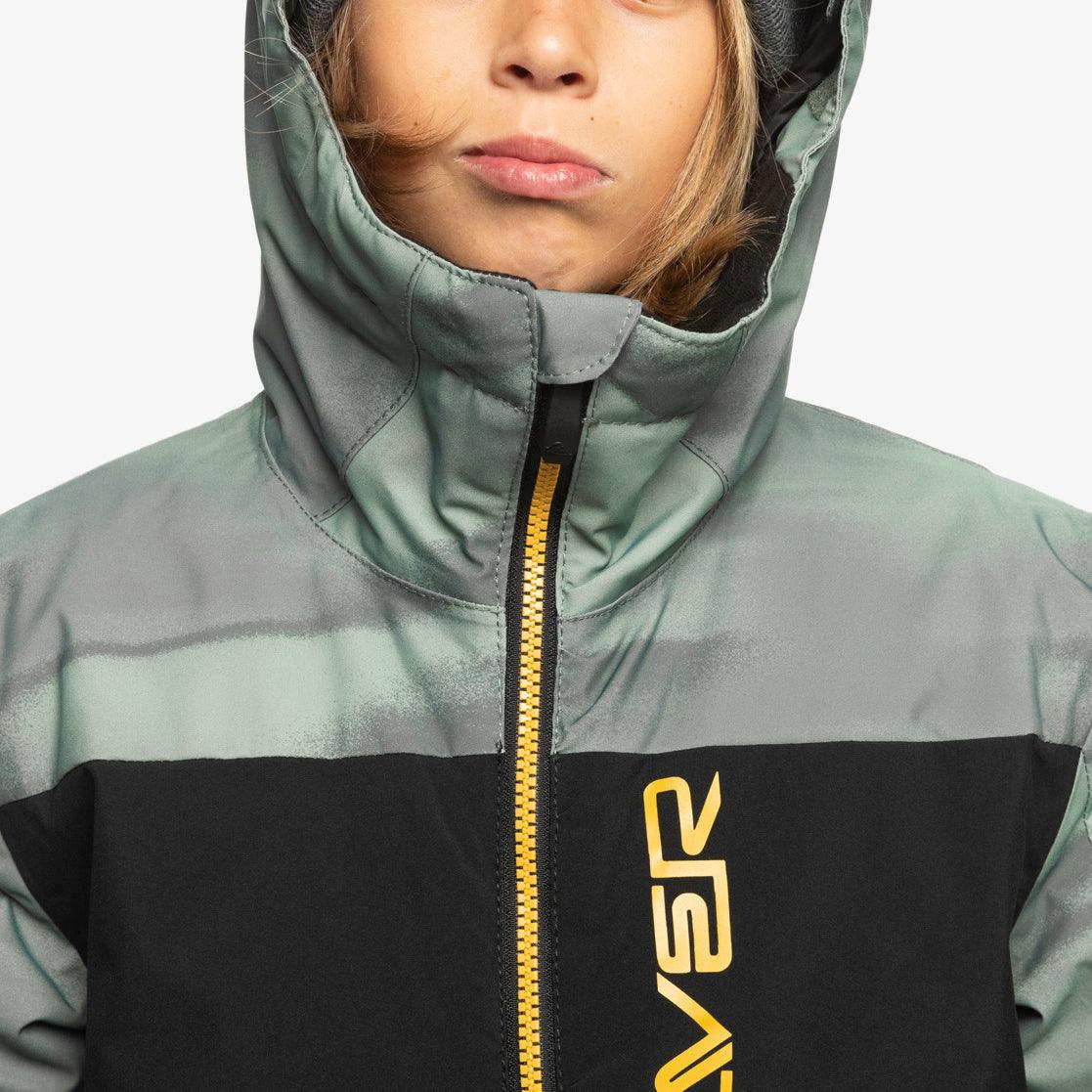 Campera Niño Snow Quiksilver Side Hit Niño Verde Amarillo - Indy