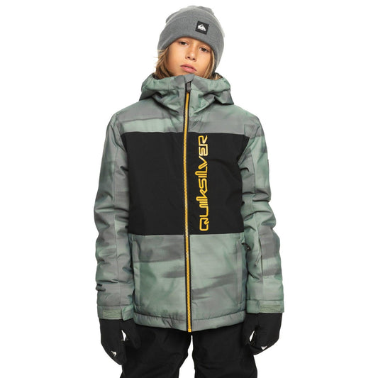 Campera Niño Snow Quiksilver Side Hit Niño Verde Amarillo - Indy