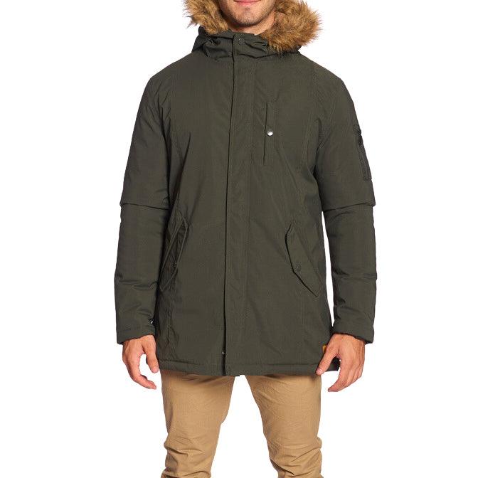 Campera Parka Rip Curl Jk Nylon Piel Imp Verde Militar - Indy