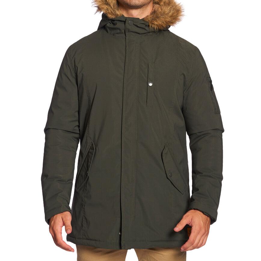 Campera Parka Rip Curl Jk Nylon Piel Imp Verde Militar - Indy