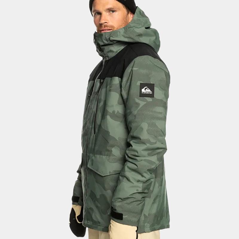 Campera Quiksilver Snow Fairbanks Verde Camuflado - Indy