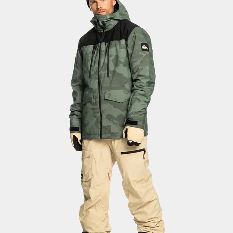 Campera Quiksilver Snow Fairbanks Verde Camuflado - Indy