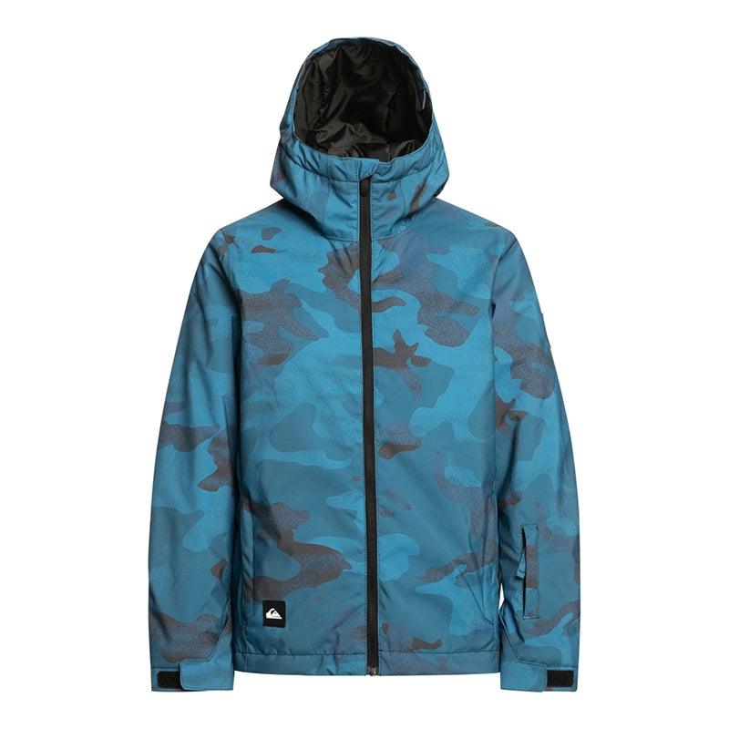 Campera Quiksilver Snow Mission Printed Niño Azul Camuflado - Indy