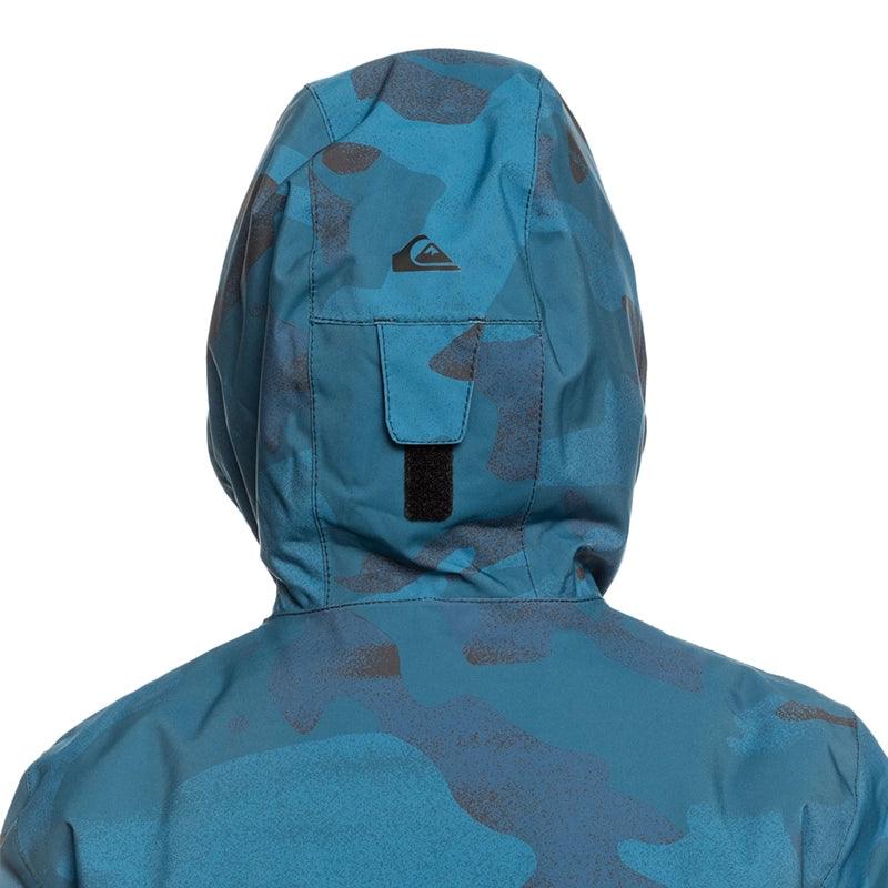 Campera Quiksilver Snow Mission Printed Niño Azul Camuflado - Indy